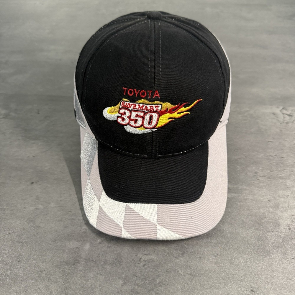Vintage Toyota Racing Hat Black Red Yellow Silver Trucker 350‎ F1 Nascar Biker